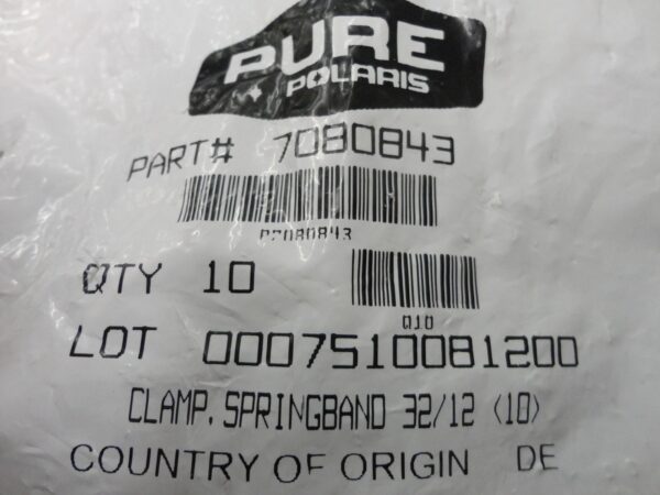 2006 Polaris hose clamp - sold each - Image 2