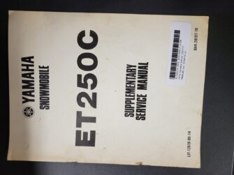 1978 Yamaha ENTICER 250C Supplementary Service Manual