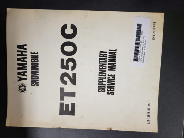1978 Yamaha ENTICER 250C Supplementary Service Manual
