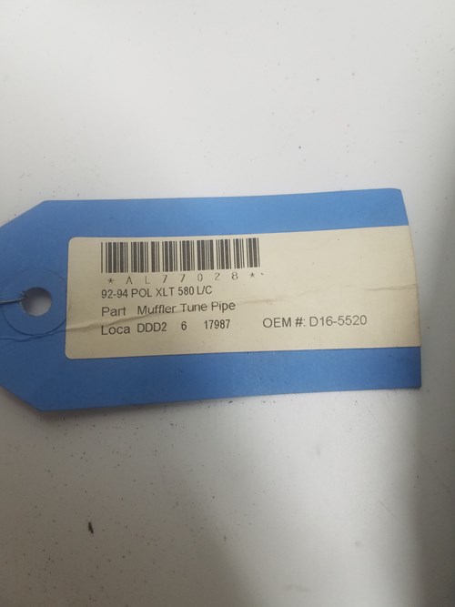 1992 Polaris NOS Center DG Pipe - Image 5