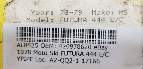 Y PIPE 1978-1979 Moto Ski FUTURA and EVEREST 444 L/C - Image 5