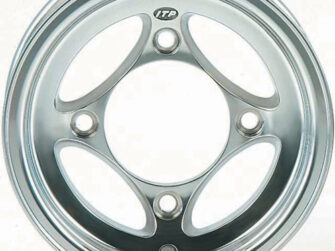 2004 Suzuki ITP C-Series Type 6 Aluminum Wheel / Front Polished / Size 12x7 / Pattern 4/137 / Offset 4LB+3