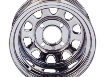 2002 Arctic Cat ITP Delta Series / Rear replacement steel rim / Chrome