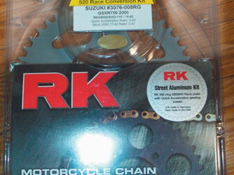 2003 Honda Vortex Sprockets & RK Chain Kit / Steel