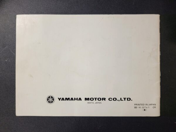 1989 Yamaha Manual Owners - Image 3