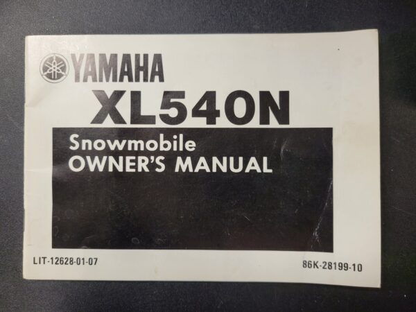 1989 Yamaha Manual Owners