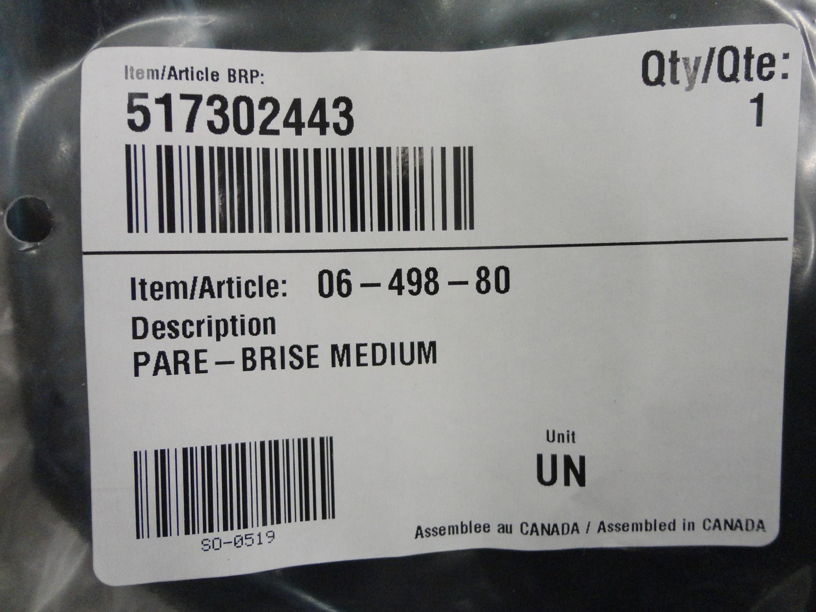 2005 Ski-Doo New Medium Smoke Tint Windshield - See Comments - Image 4