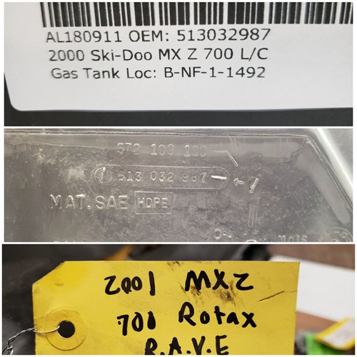2000 Ski-Doo Gas Tank - no cap - Image 5