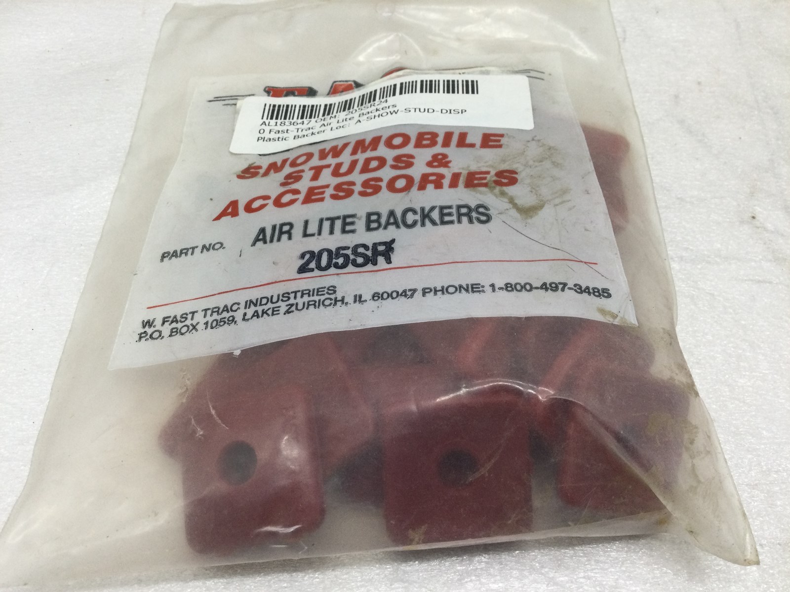 Air Lite Plastic Backers 24Pk - Red - Square. - Image 2