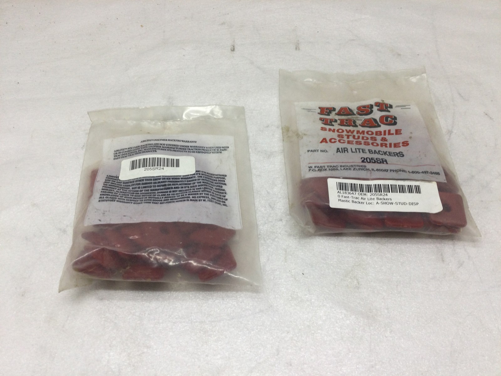 Air Lite Plastic Backers 24Pk - Red - Square. - Image 3