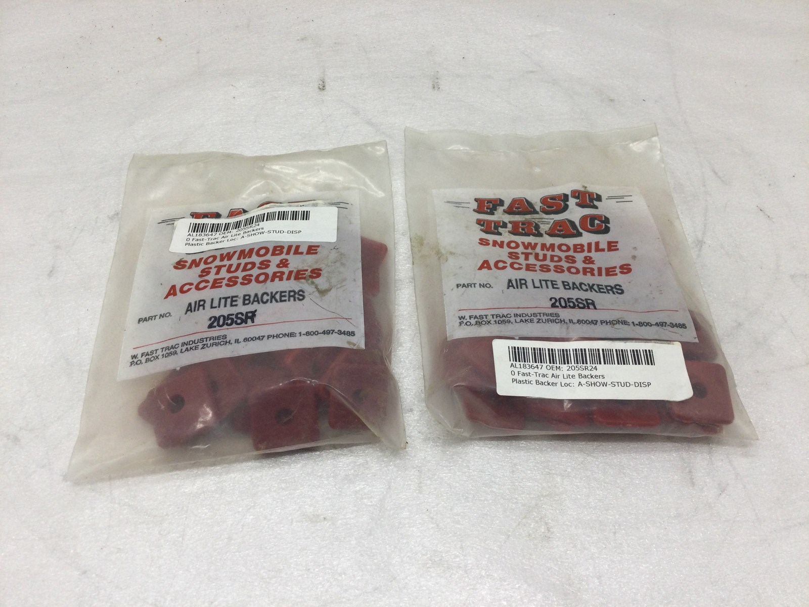 Air Lite Plastic Backers 24Pk - Red - Square.