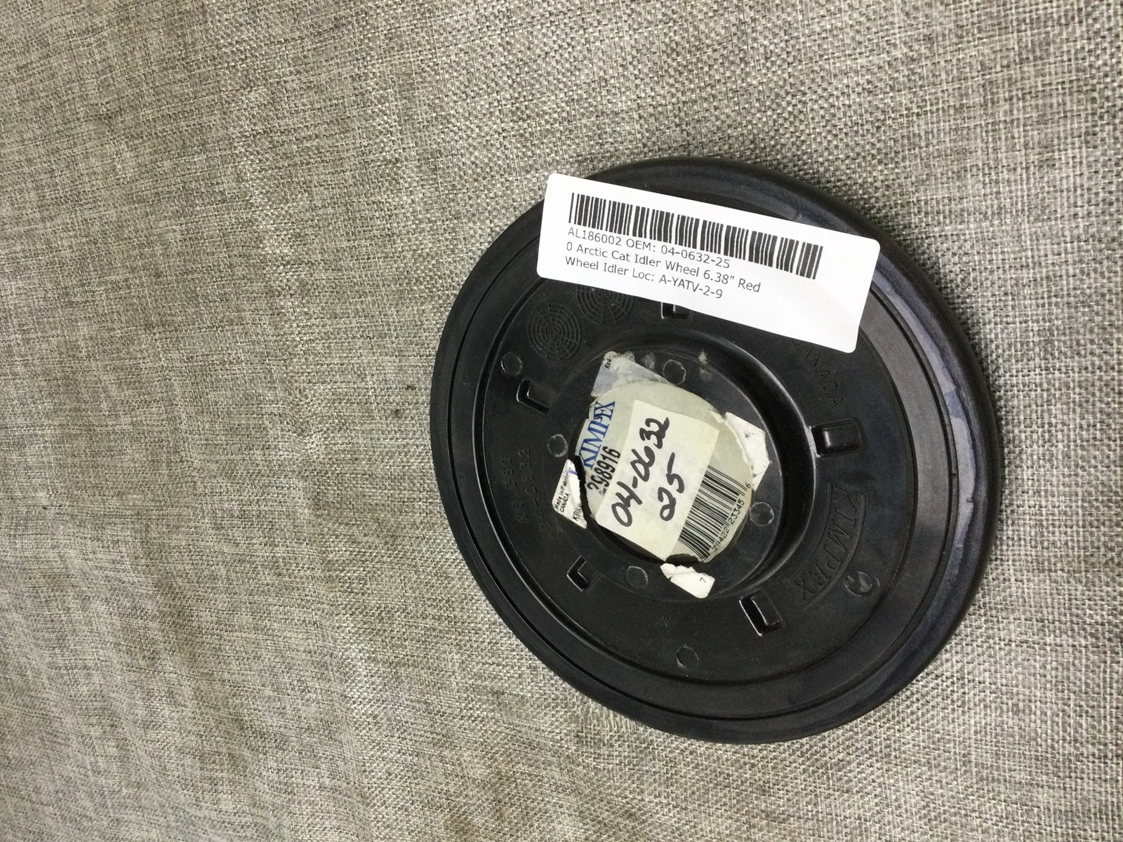 New 6.38" Fire Red Idler Wheel - No Longer Available - SEE COMMENTS - Image 3