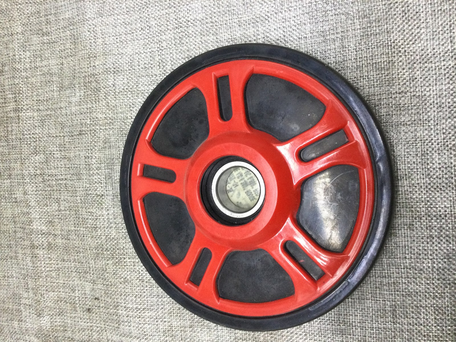 New 6.38" Fire Red Idler Wheel - No Longer Available - SEE COMMENTS