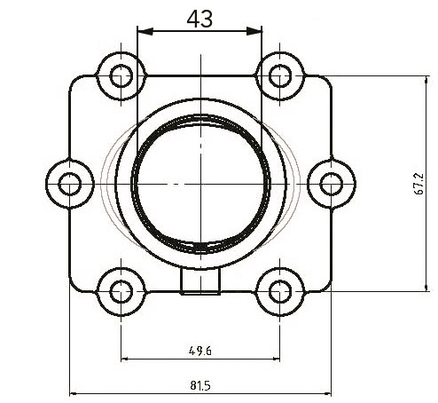 Carburetor Mounting Flange - Image 2