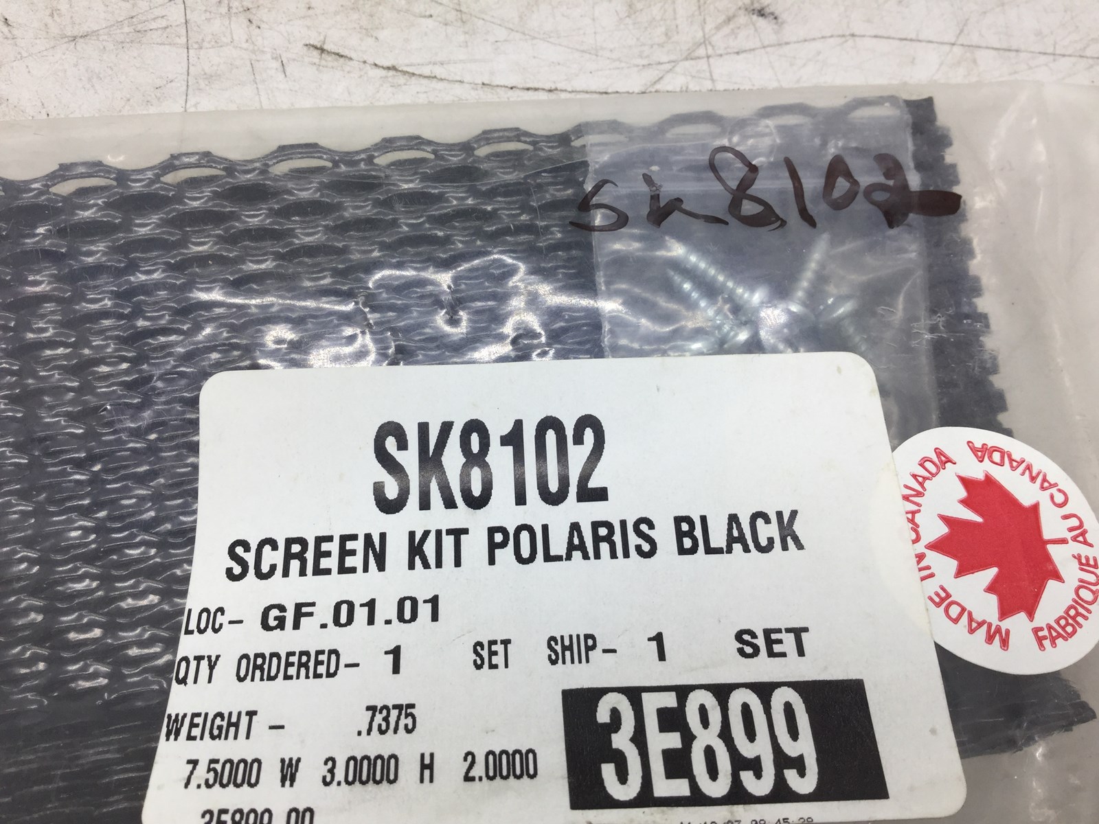 1989 Polaris Hood Screen Kit Black - Image 3