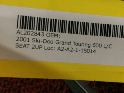 2001 Ski-Doo 2up Seat - Image 5