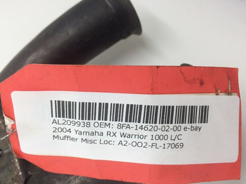 2004 Yamaha Exhaust Pipe (has heat shield) - Image 5