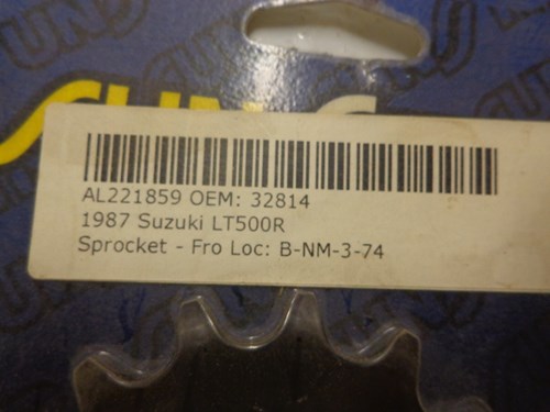 1987 Suzuki Front Sprocket - 14 Tooth - Image 3