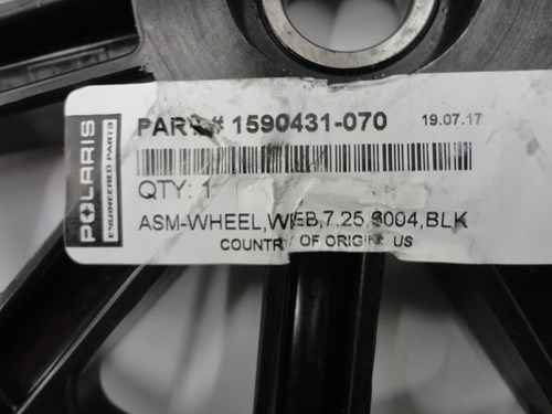 ASM-WHEEL,WEB,7.25,6004,BLK - Image 2