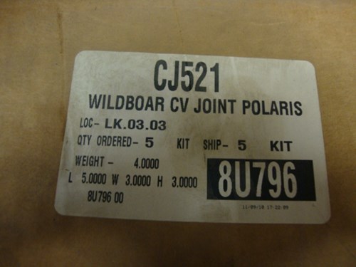1996 Polaris CV Joint Kit - Front Outer (See Comments) - Image 4