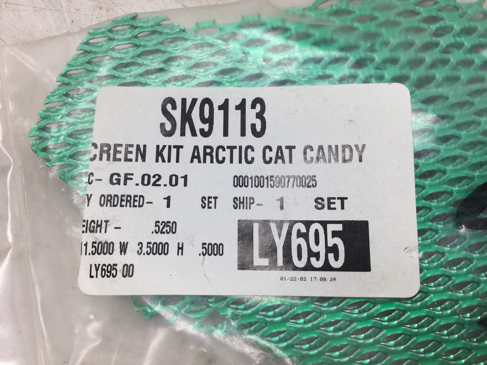 2003 Arctic Cat Hood Screen Kit Green - Image 4