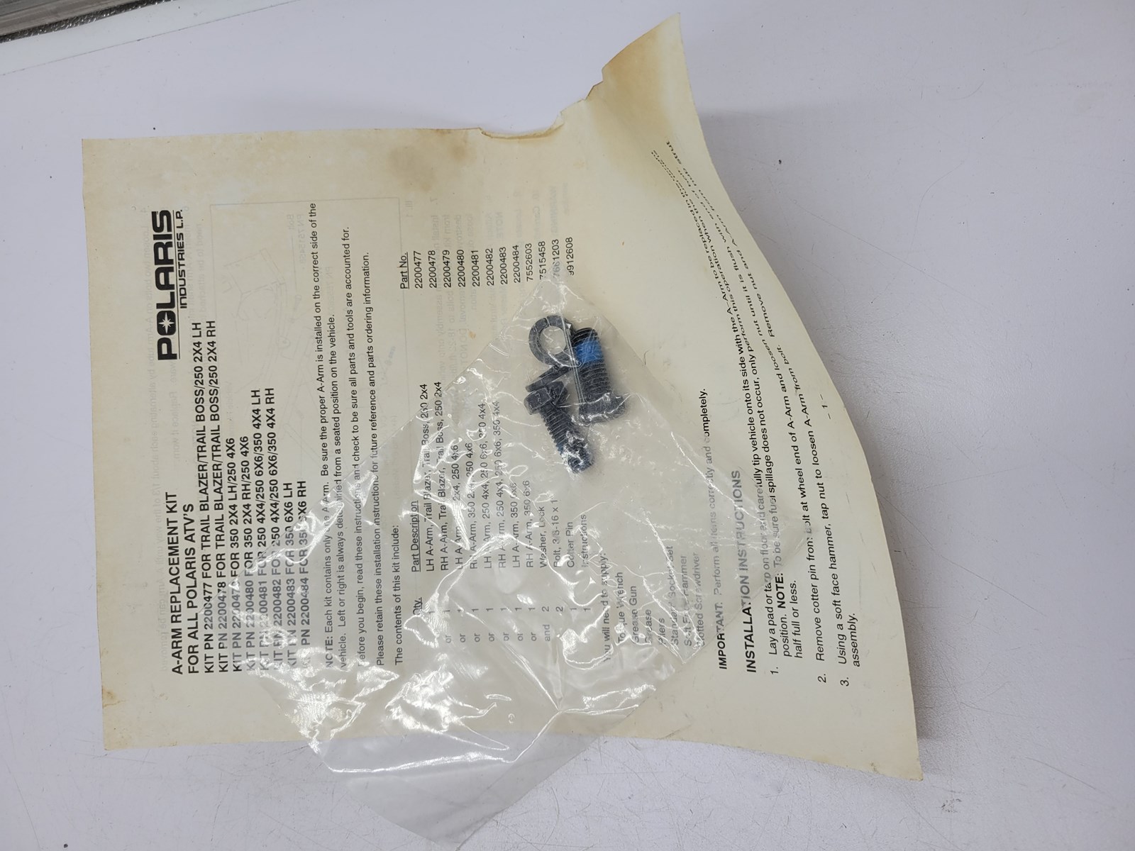 1995 Polaris Right A-Arm - Image 4