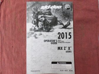 2015 Ski-Doo Operator's Manual - MXZ X 600RS