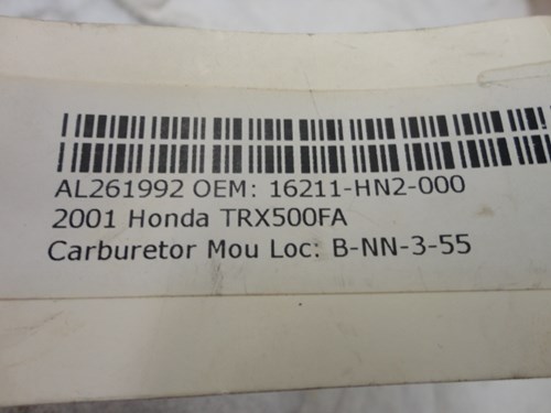 2001 Honda Carb Mounting Flange - Image 4