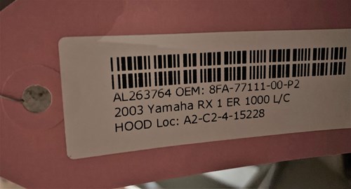 2003 Yamaha Hood - Image 2