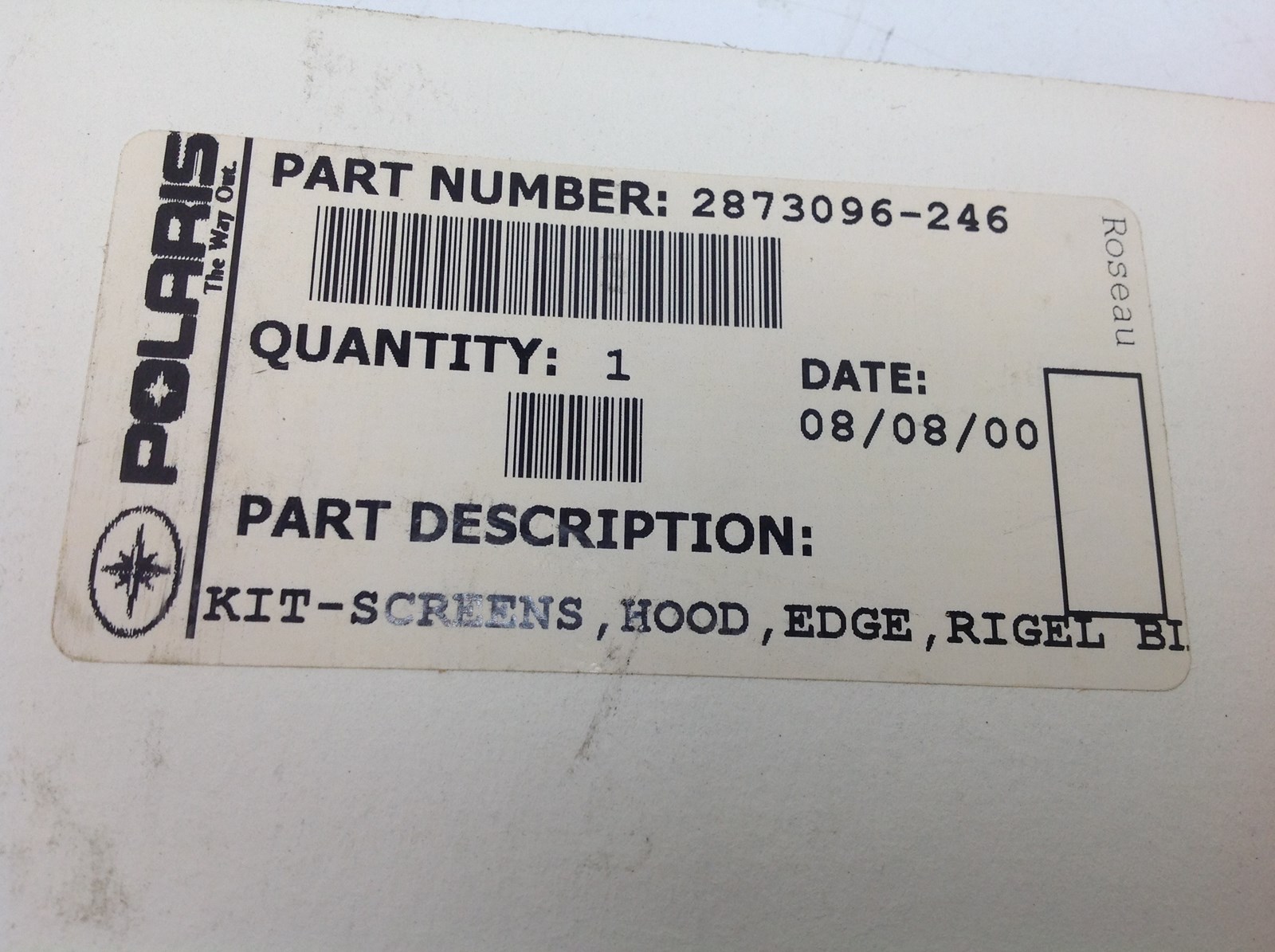 2001 Polaris Hood Screen Kit - Image 5