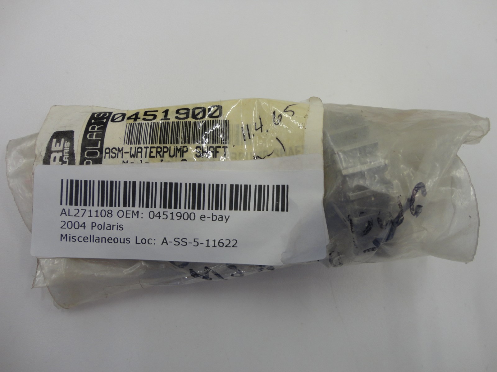2004 Polaris water pump shaft - (PWC) - Pol MSX 110 / 150 - Image 2