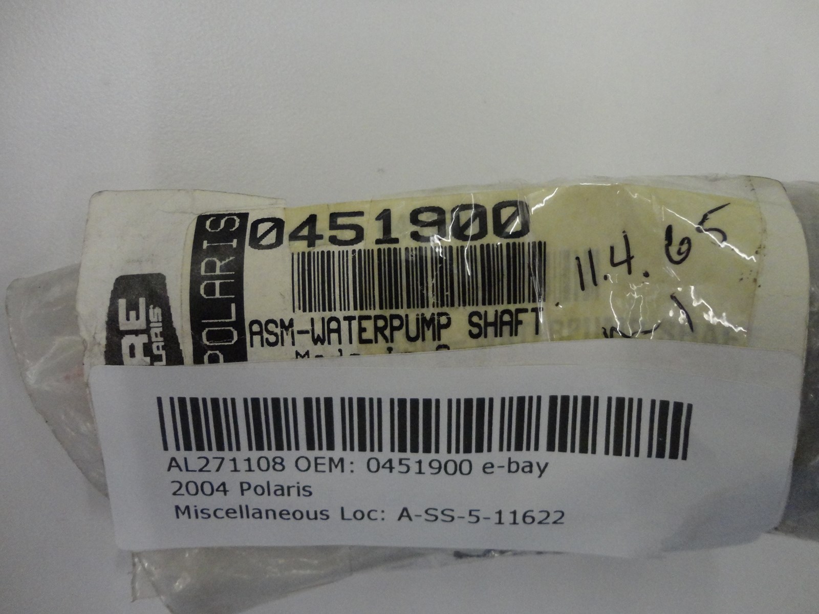 2004 Polaris water pump shaft - (PWC) - Pol MSX 110 / 150 - Image 4