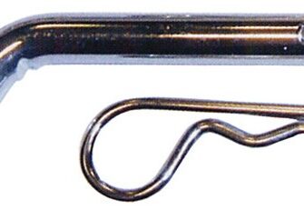 CHROME PLATED 1/2" RECEIVER PIN AND CLIP