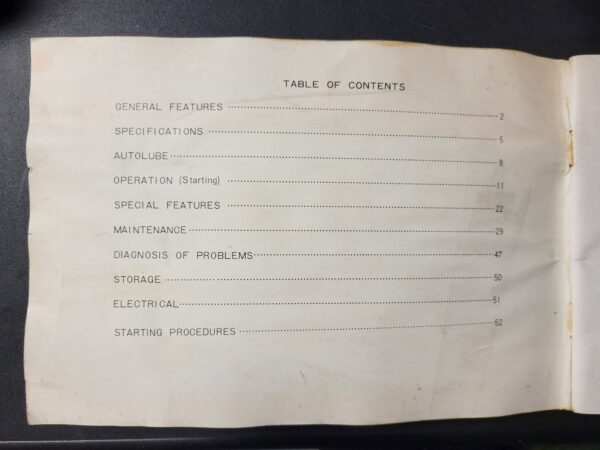 1971 Yamaha Owners Manual - Image 2