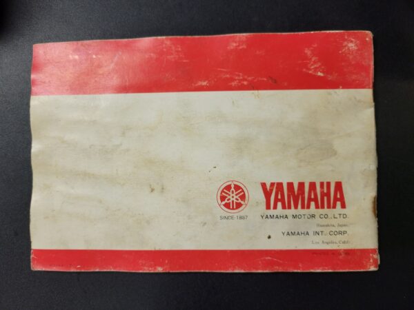 1971 Yamaha Owners Manual - Image 3