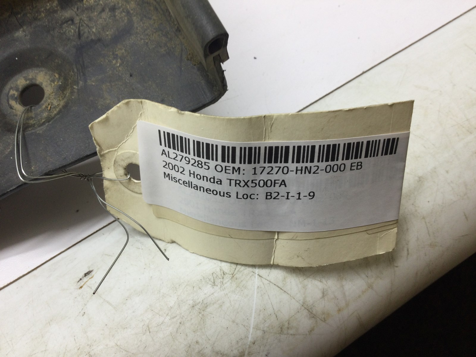 2002 Honda Snorkel Plate Assembly - Image 5