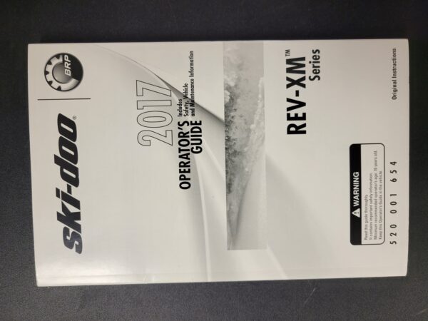 2017 Ski-Doo REV-XM Series Operator's Manual