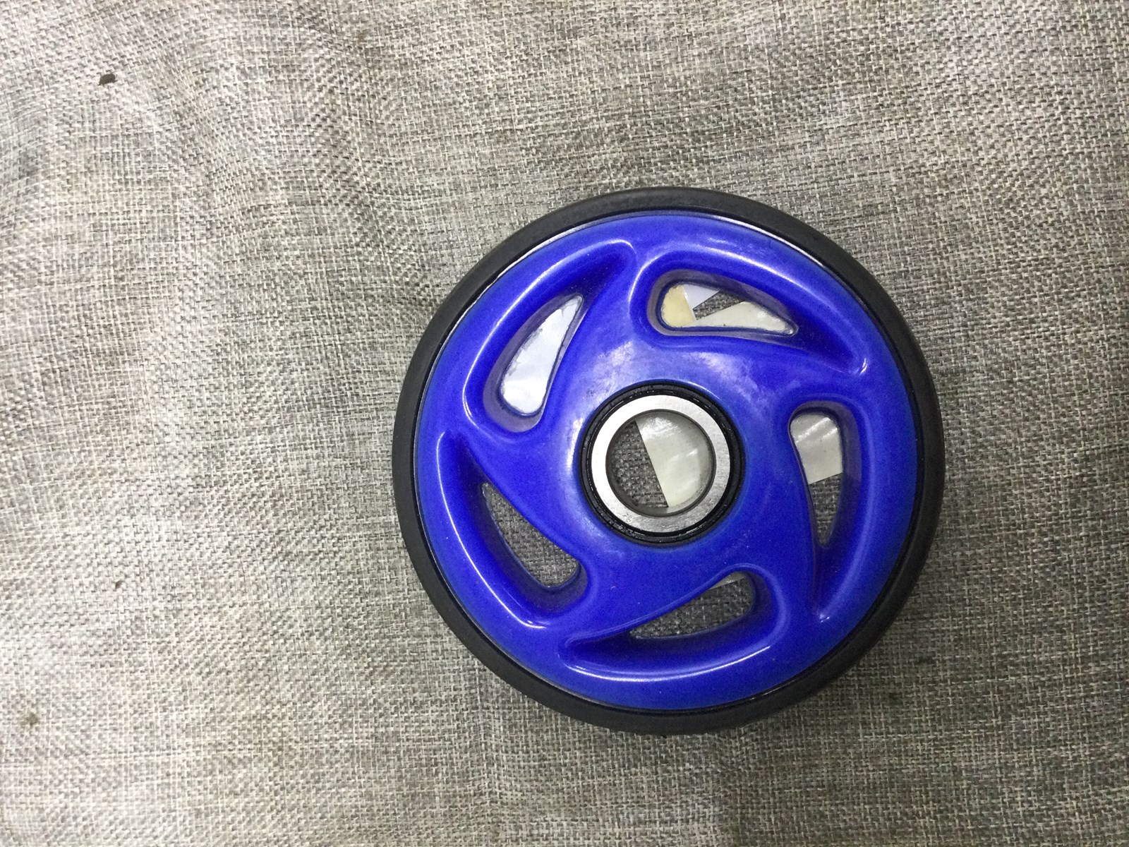 1996 Polaris Idler wheel - 5.375" Blue - Image 2