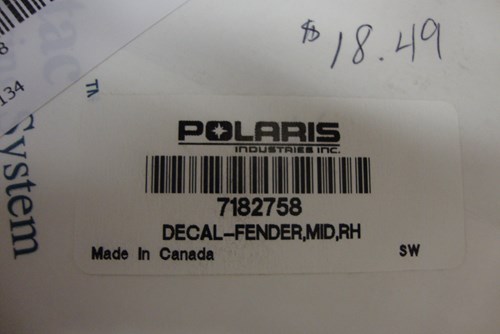 2016 Polaris MID RH fender - RZR XP Turbo EPS (VDE92AV) - Image 2