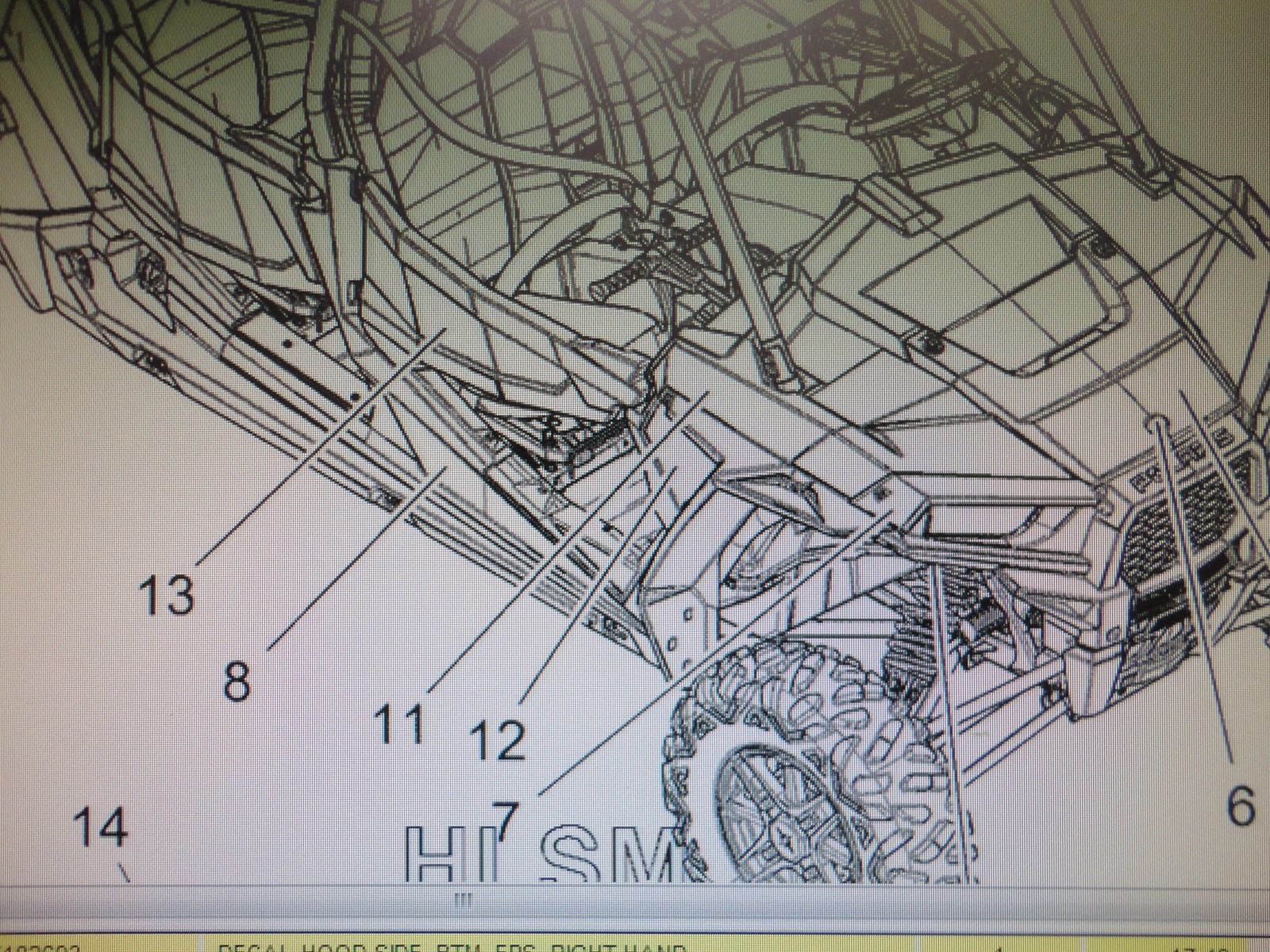 2016 Polaris Bottom LH EPS hood decal - RZR XP 1000 EPS (VDE99LM) - Image 3