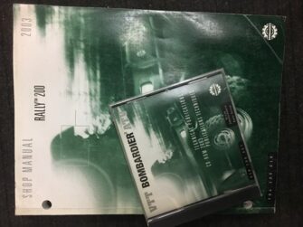 bombardier shop manual rally 200 2003 W/ CD