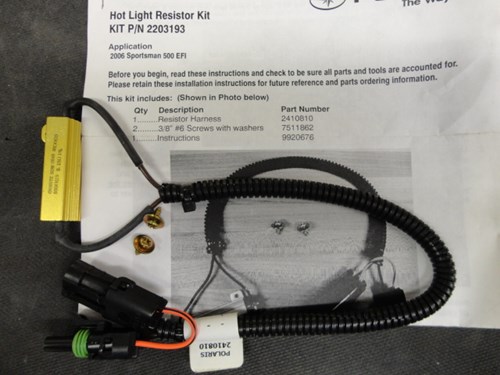 2006 Polaris Resistor harness - Sportsman 500 EFI - Image 2