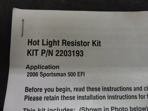 2006 Polaris Resistor harness - Sportsman 500 EFI - Image 3