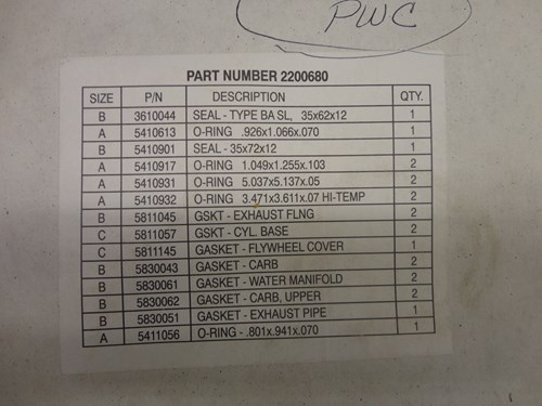 1999 Polaris Complete Gasket kit - SLH / SLTH - Image 2