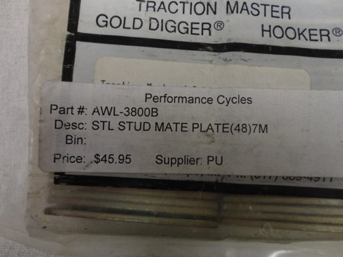 Woody's 2-Hole Steel Stud Mate Plate 7mm AWL-3800-B 48 Pack - Image 2