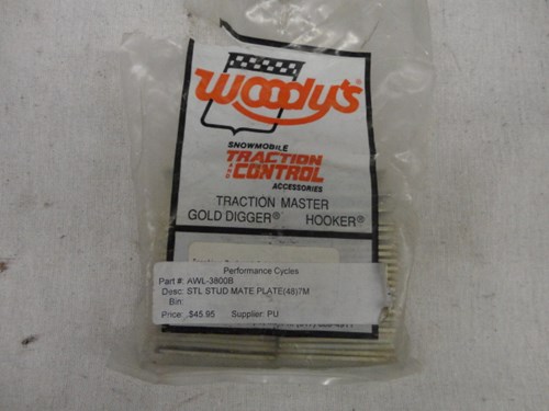 Woody's 2-Hole Steel Stud Mate Plate 7mm AWL-3800-B 48 Pack