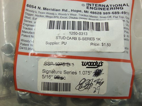 Woodys Signature Series 5/16"x1.485" Studs/Lock Nuts - See Comments - Image 2