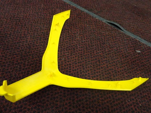 2014 Ski-Doo yellow windshield support - see comments - Image 3