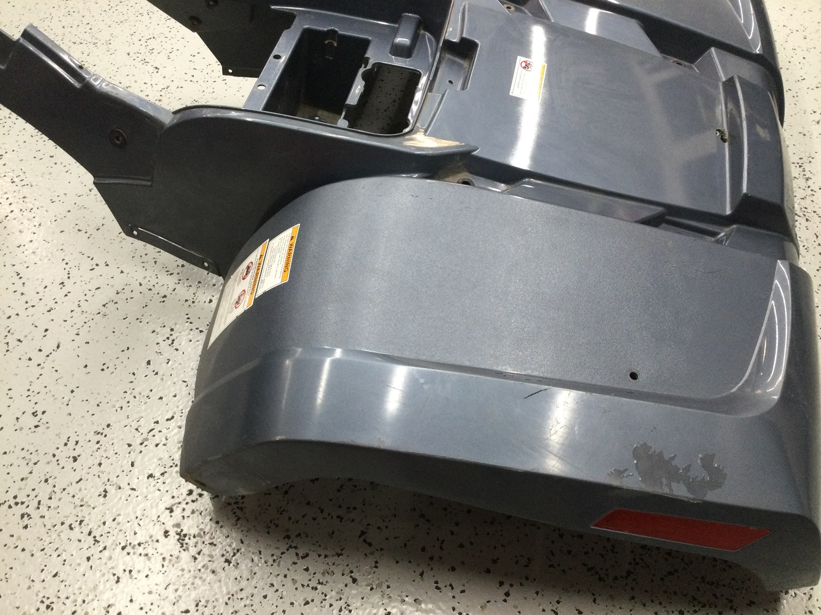 2009 Arctic Cat Rear Fenders - 550 H1 TRV - steel blue - Image 2