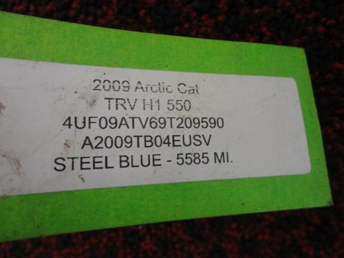 2009 Arctic Cat LH footrest - 550 H1 TRV - Image 4